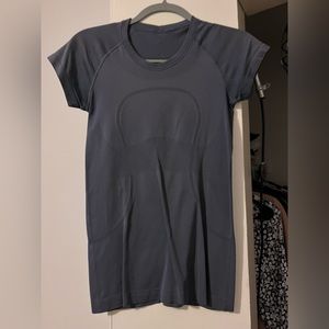 Navy Lululemon Swiftly Tech Short Sleeve